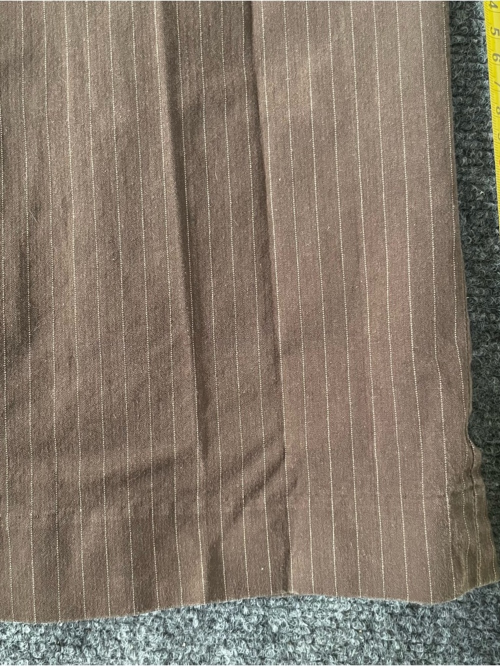 Eddie Bauer Brown Pinstripe Dress Pants Womens Size 12 Career Stretch - Picture 6 of 8